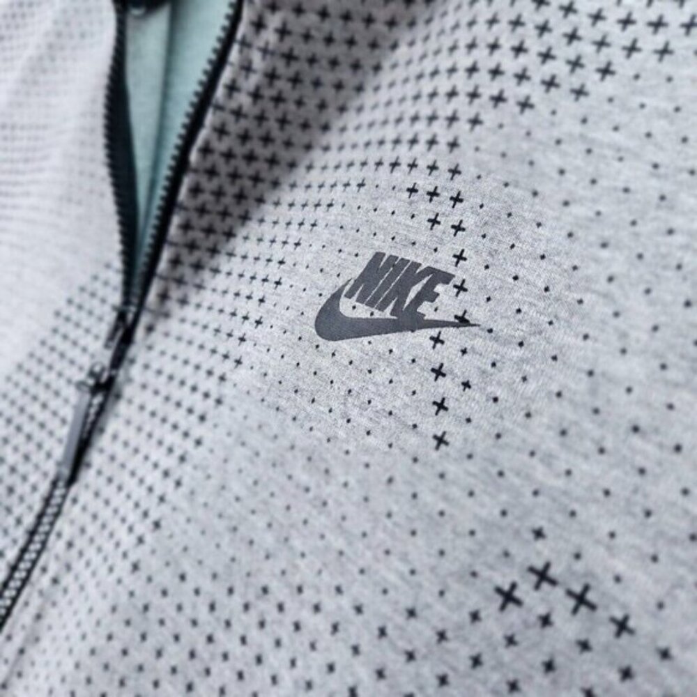 Nike Tech Sportswear Fleece GX 1.0 Jacket Heather Gray Men's Size L - Picture 7 of 13